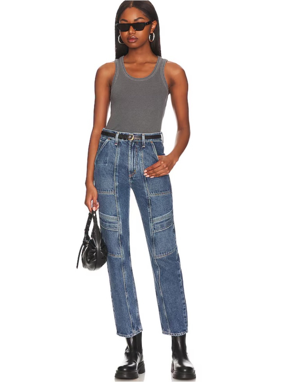 AGOLDE Cooper Cargo Jeans Pants Denim Color Regulation Women’s Sz 32